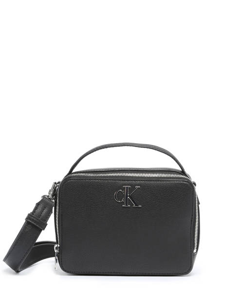 Sac Bandoulière Minimal Mono Polyester Recyclé Calvin klein jeans Noir minimal mono K610683