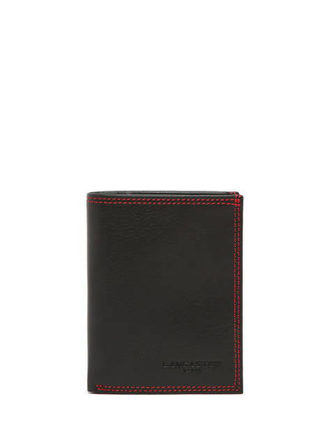 Wallet Leather Lancaster Black soft vintage homme 120-12