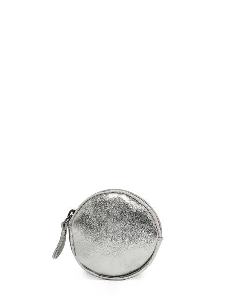 Round Leather Nine Coin Purse Milano Silver nine NI21127N