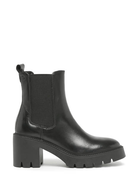 Chelsea Boots à Talon En Cuir Tamaris Noir women 41