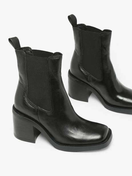 Chelsea Boots à Talon En Cuir Mjus Noir women T77204 vue secondaire 3