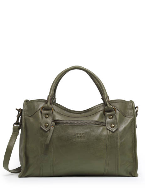 Sac Porté Main Cow Cuir Basilic pepper Vert cow BCOW22