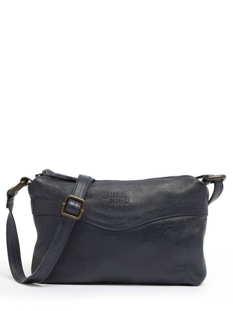 Sac Bandoulière Cow Cuir Basilic pepper Bleu cow BCOW68