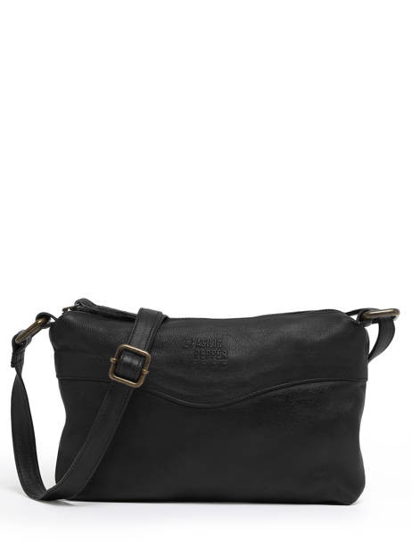 Sac Bandoulière Cow Cuir Basilic pepper Noir cow BCOW68