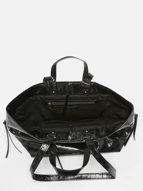 Satchel Jess Metallic Finish Great by sandie Black jess PU other view 3