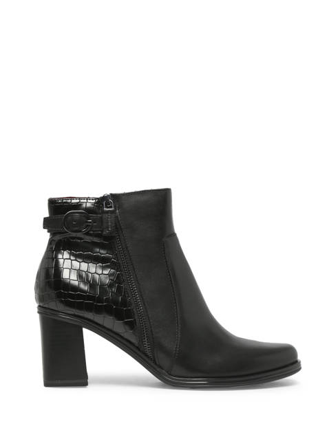 Bottines à Talon En Cuir Tamaris Noir accessoires 41