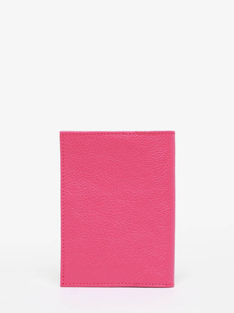 Passport Holder Madras Leather Etrier Pink madras EMAD025 other view 2