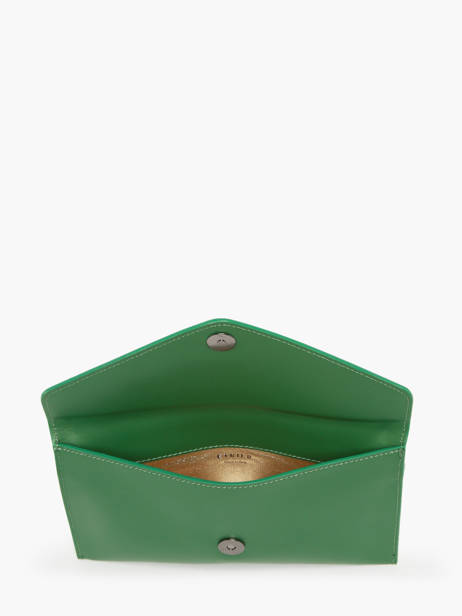 Medium Leather Paddock Clutch Bag Etrier Green paddock TLOS1670 other view 3