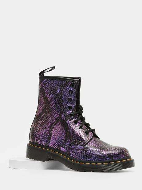 Bottines 1460 Viper En Cuir Dr martens Violet women 31027719 vue secondaire 1