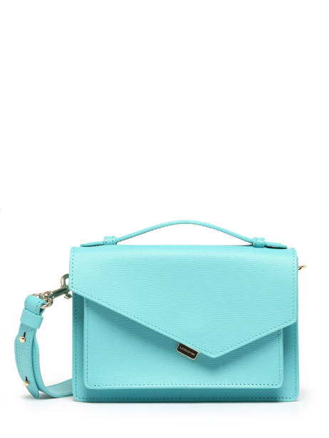 Sac Bandoulière Zoe Cuir Lancaster Bleu zoe 11