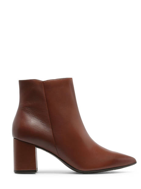 Heeled Boots In Leather Tamaris Brown women 41