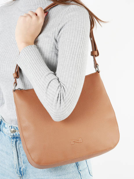 Leather Lou Shoulder Bag Nathan baume Brown egee 5 other view 1