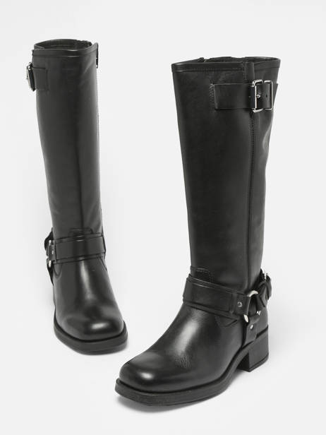 Boots Modular En Cuir Ps poelman Noir women MODULA05 vue secondaire 2