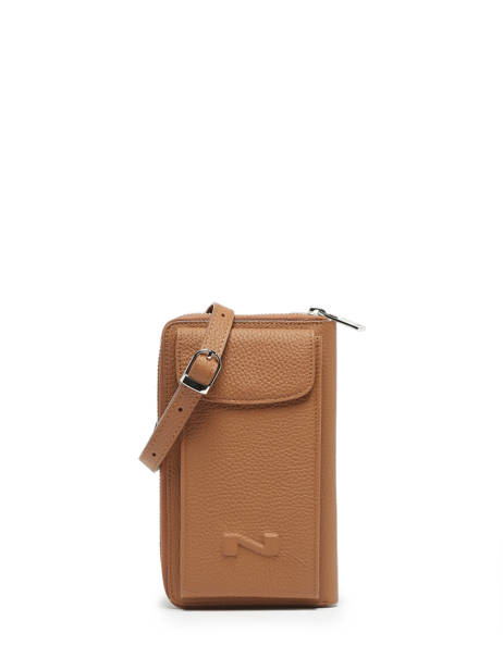 Leather Pocket Phone Pouch Nathan baume Brown n city 3