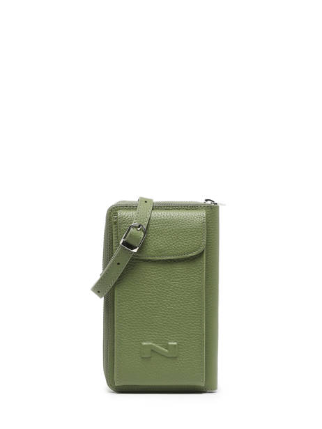 Etui Téléphone Pocket Cuir Nathan baume Vert egee 3