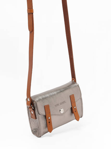 Sac Lemini Indispensable Cuir Paul marius Argent vintage MINI vue secondaire 2