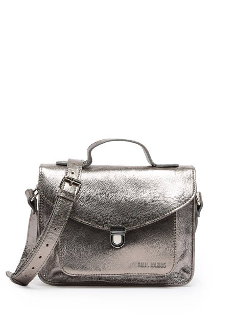 Sac  Mademoiselle George Cuir Paul marius Argent vintage GEORGE