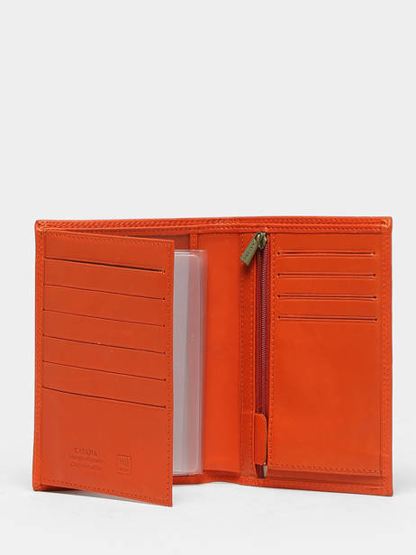 Portefeuille Cuir Katana Orange marina 753018 vue secondaire 1