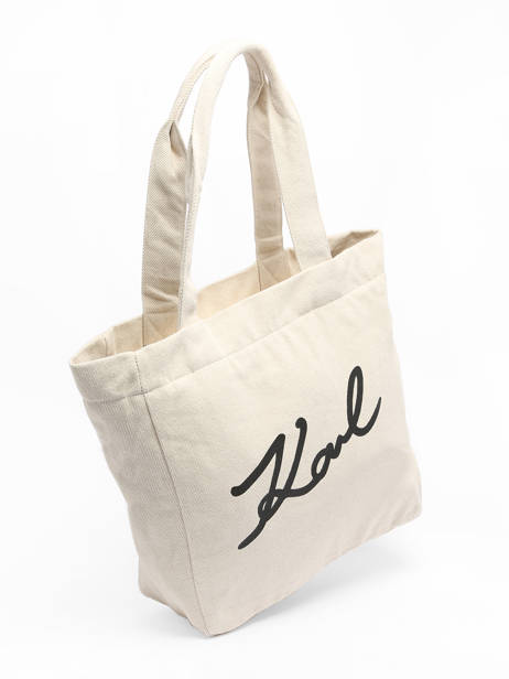 Sac Shopping K/signature Canvas Karl lagerfeld Multicolore k signature 240W3884 vue secondaire 2