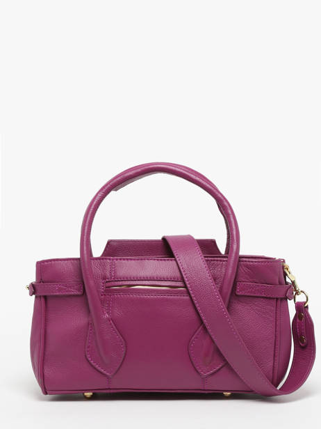 Leather Madeleine S Art Déco Satchel Paul marius Violet la suite art deco MADESART other view 4