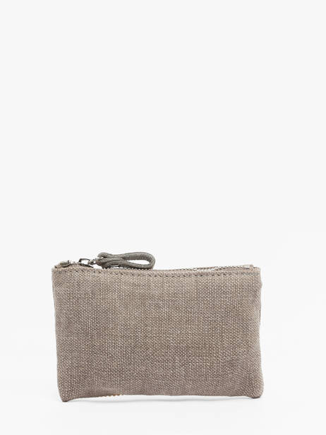 Coin Purse Le Cabas Linen Vanessa bruno Gray cabas lin 31V42017 other view 2