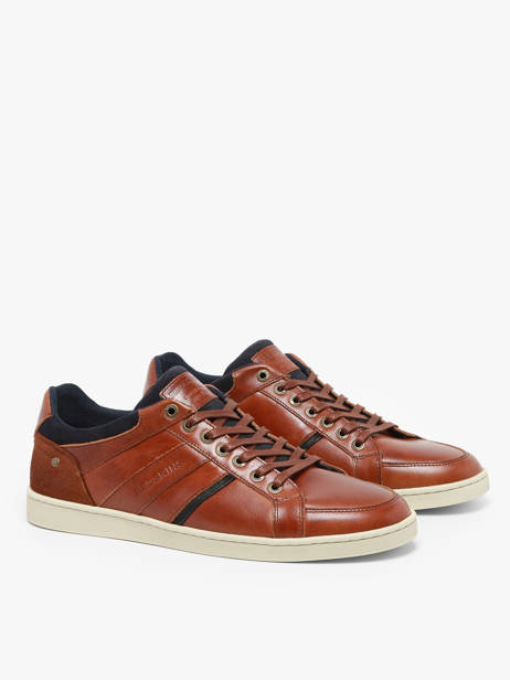 Sneakers En Cuir Redskins Marron men IXIA vue secondaire 2