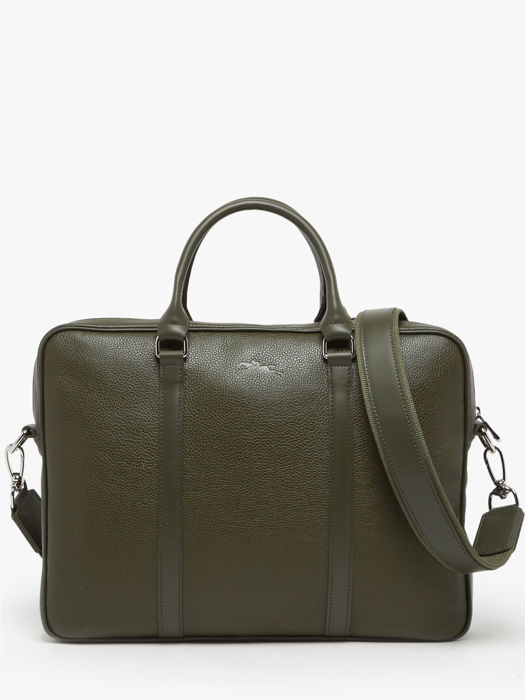 Longchamp Le foulonné Briefcase Green