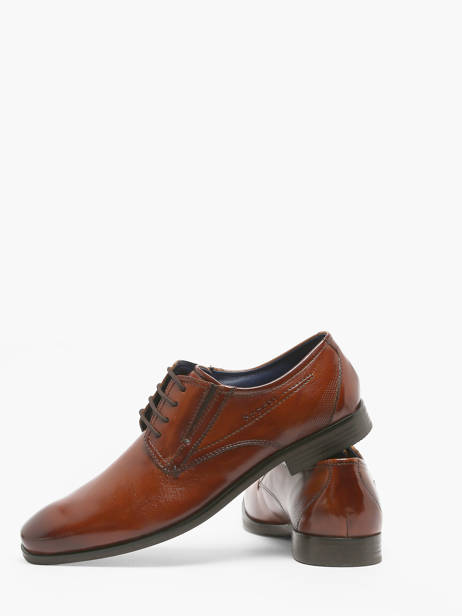 Chaussures De Ville Savio En Cuir Bugatti Marron men 31119605 vue secondaire 3