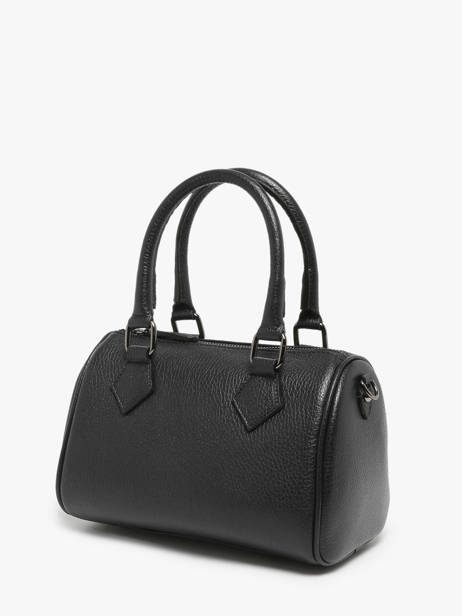 Leather Caviar Bowling Bag Milano Black caviar CA23115 other view 2