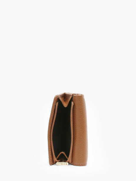 Leather Tradition Coin Purse Etrier Brown tradition ETRA095S other view 2