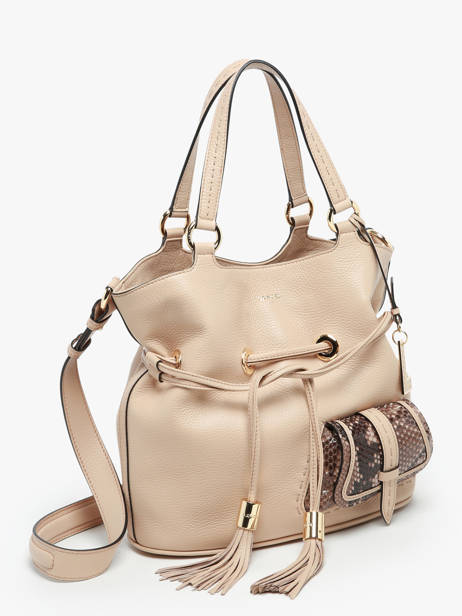 Medium Leather Bucket Bag Premier Flirt Python Lancel Beige premier flirt A10529 other view 3