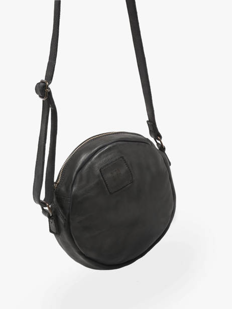 Sac Bandoulière Heritage Cuir Biba Noir heritage BT25 vue secondaire 2