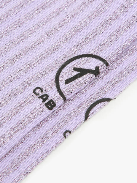 Chaussettes Cabaia Violet socks women ANT vue secondaire 2