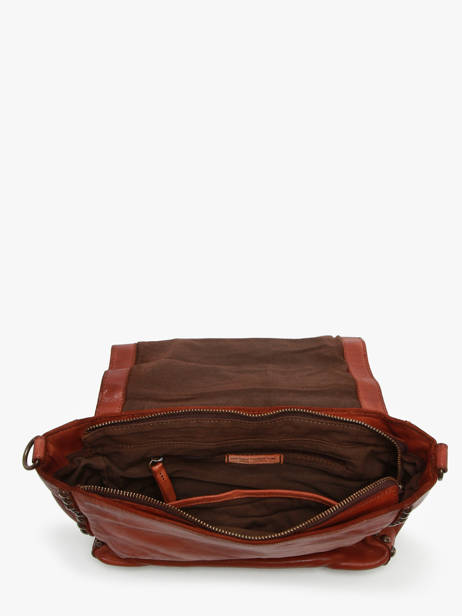 Sac Bandoulière Heritage Cuir Biba Marron heritage POR10L vue secondaire 3