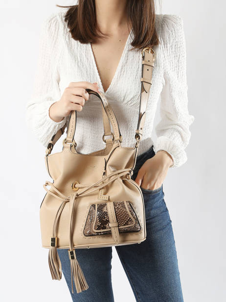 Sac Seau M Premier Flirt Python Cuir Lancel Beige premier flirt A10529 vue secondaire 1