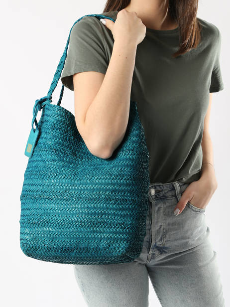 Shoulder Bag Heritage Leather Biba Blue heritage RUB1L other view 1