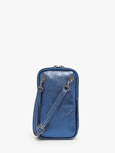 Leather Nine Phone Bag Milano Blue nine NI21104N other view 4