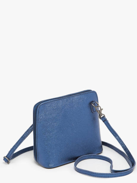 Sac Bandoulière Nine Cuir Milano Bleu nine NI23117N vue secondaire 2