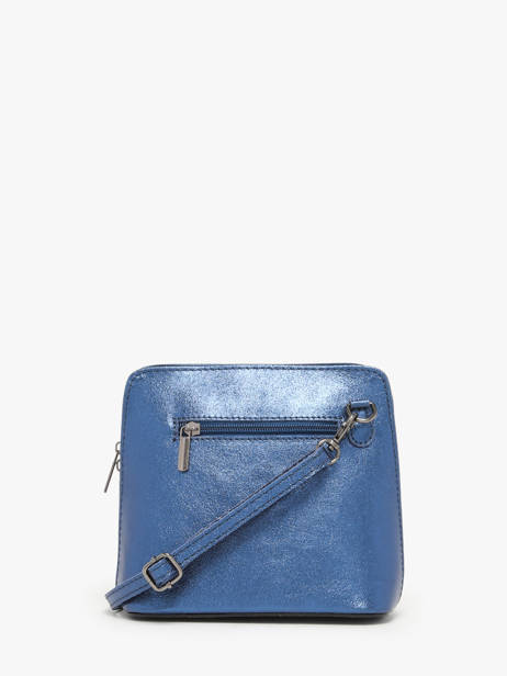 Sac Bandoulière Nine Cuir Milano Bleu nine NI23117N vue secondaire 4