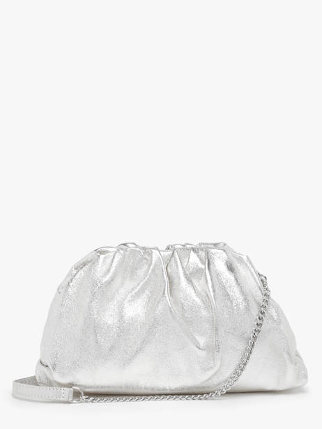 Shoulder Bag Nine Leather Milano Silver nine NI23112 other view 4