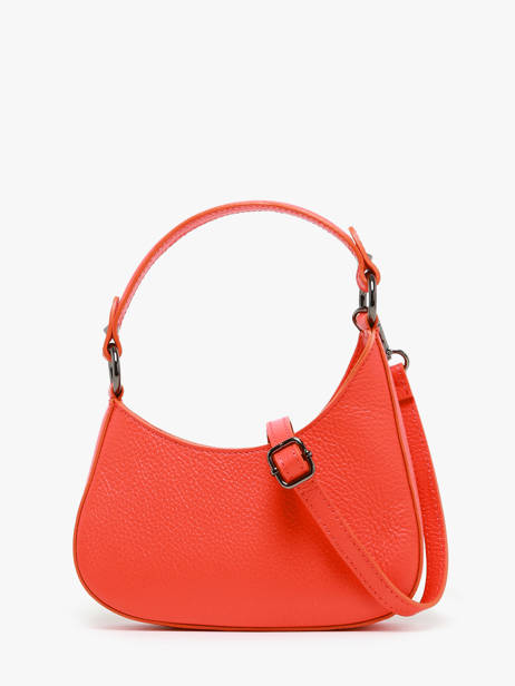 Sac Bandoulière Caviar Cuir Milano Orange caviar CA23118 vue secondaire 4