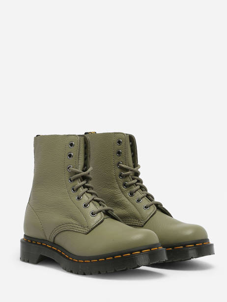 Boots 1460 Pascal In Leather Dr martens Green women 31693357 other view 2