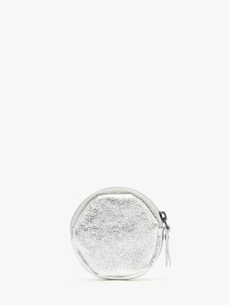 Round Leather Nine Coin Purse Milano Silver nine NI21127N other view 2