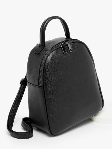 Backpack Milano Black caviar CA23113 other view 2