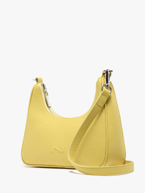 Sac Bandoulière Brasil Cuir Nathan baume Jaune n city 40 vue secondaire 2