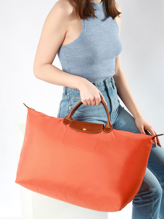 Longchamp Le pliage original Travel bag Orange