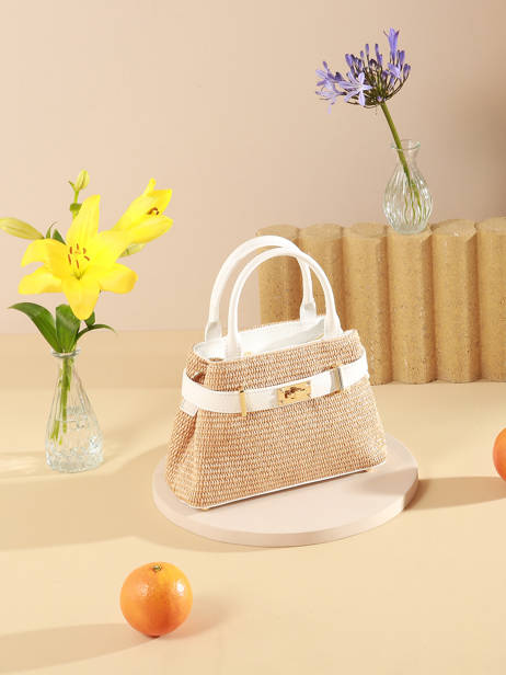 Sac Porté Main Capri Milano Blanc capri CP23114 vue secondaire 5