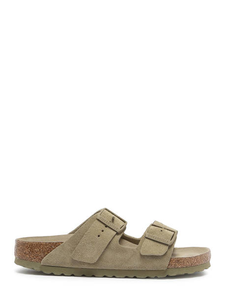 Mules Arizona En Cuir Birkenstock Vert unisex 1019088