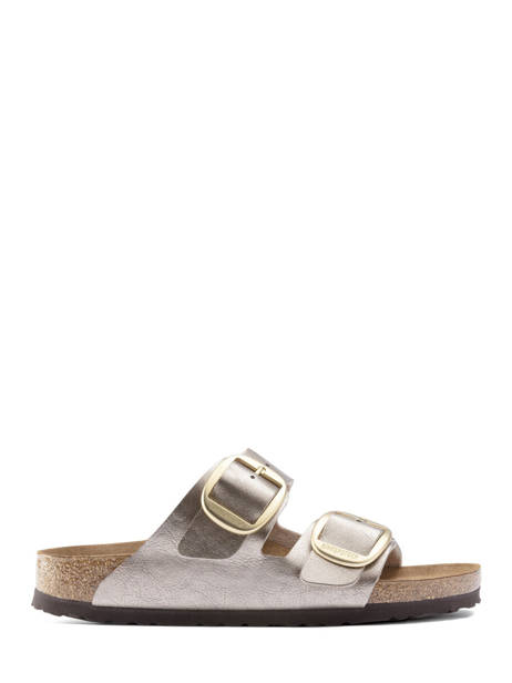 Mules Arizona Big Buckle Birkenstock Argent women 1020882