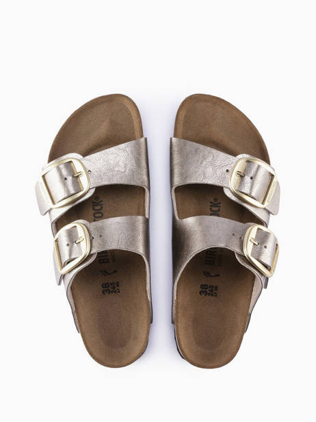 Mules Arizona Big Buckle Birkenstock Argent women 1020882 vue secondaire 2